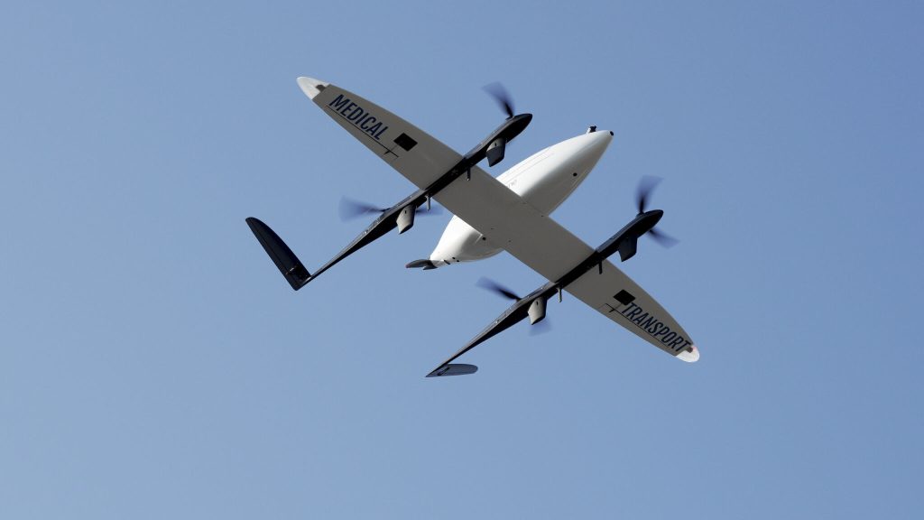 Opération de transport médical par drone