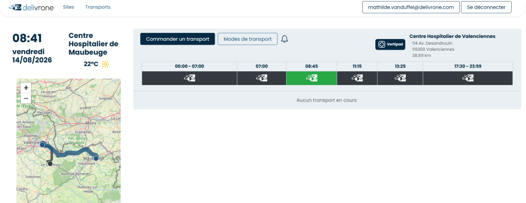 Delivrone Drone Logistics Application de commande et gestion du transport par drone